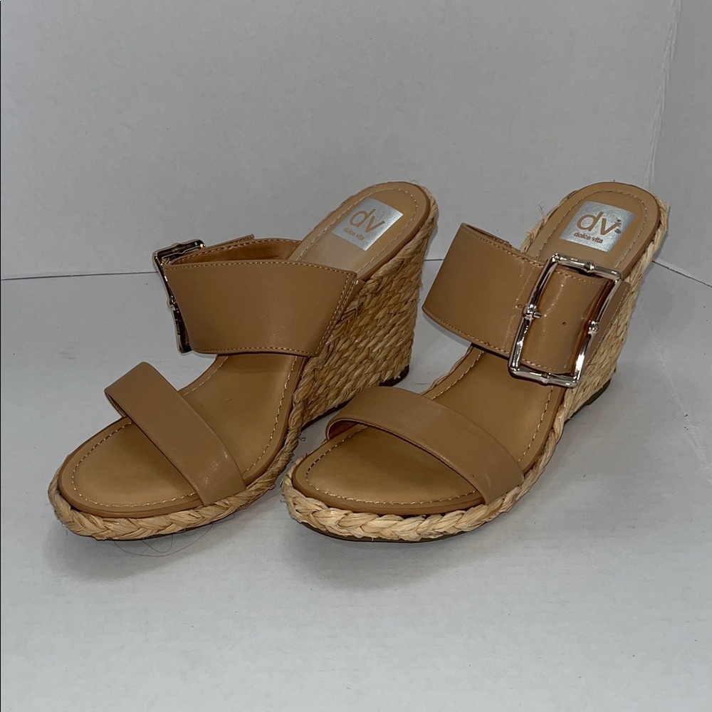 DV by Dolce Vita Women's Brown Wedge Sandals